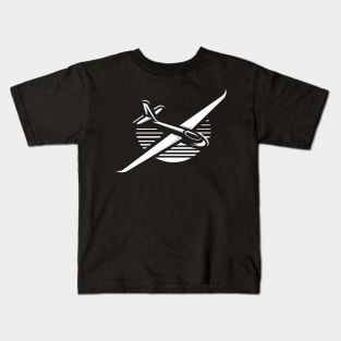 Glider Sailplane Biplane aerial floating soaring Kids T-Shirt